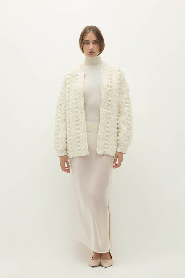 ISA HAND KNIT BUBBLE CARDIGAN